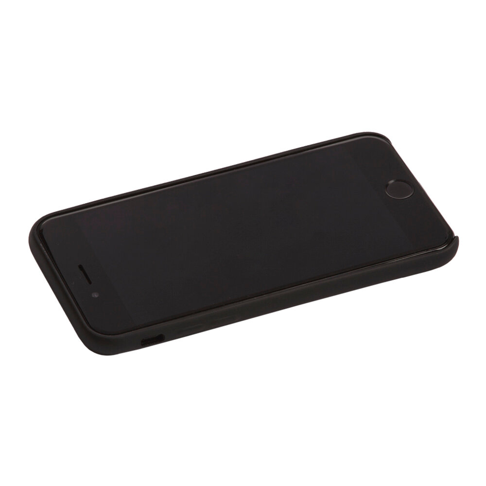 Силиконовый чехол для iPhone SE 2/8/7 "Silicone Case" (черный, блистер) 18 — фото 1