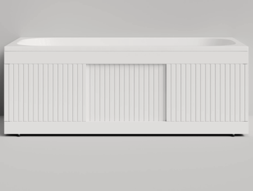 Изображение товара Экран под ванну "Рифленый" 180, влагостойкий, рифленая поверхность, белый