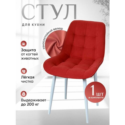 Стул для кухни Бентли, 1 шт, коралл