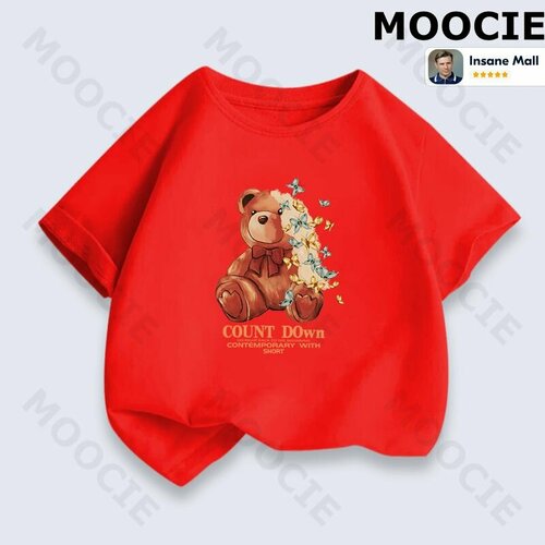 фото Футболка moocie, размер 90-100cm, красный