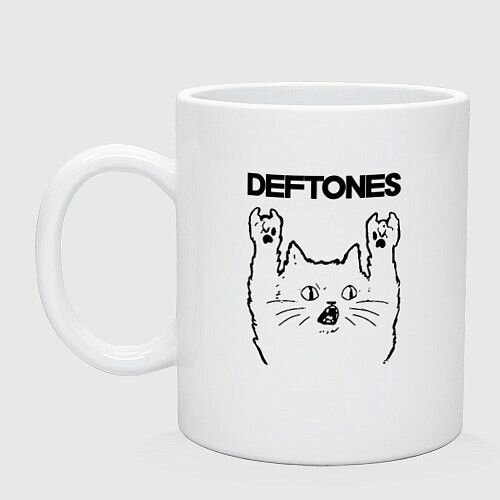 Deftones - rock cat Керамическая кружка