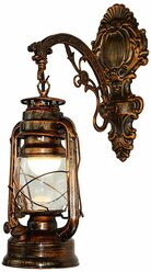 Винтажный светодиодный настенный светильник сарайный фонарь ретро керосиновый европейский антикварный St