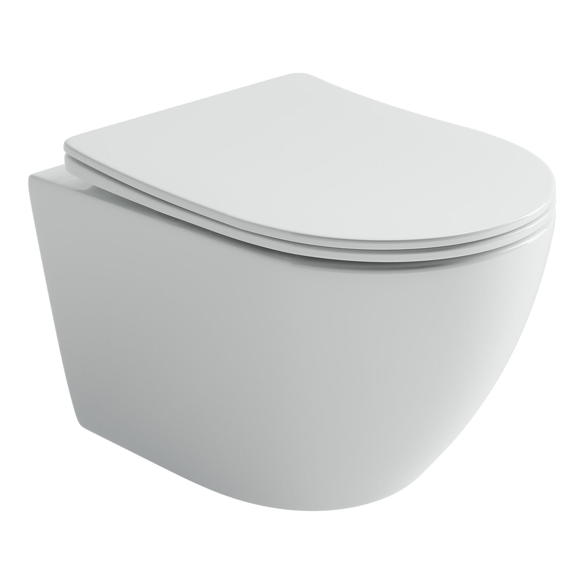 Ceramicanova Uno CN11001T безободковый, с микролифтом, белый