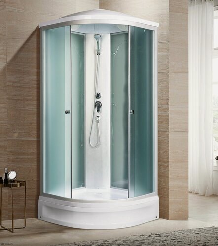 Изображение товара Душевая кабина River ShineLine LIGHT XL 90/24 MT 90x90 стекла матовые, профиль хром матовый