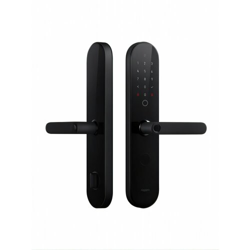 Умный дверной замок Aqara Door Lock N100 Wi-Fi NFC Black отпечаток пальца 50 отпечатков для дверей 40-80 мм 3 ригеля 15847₽
