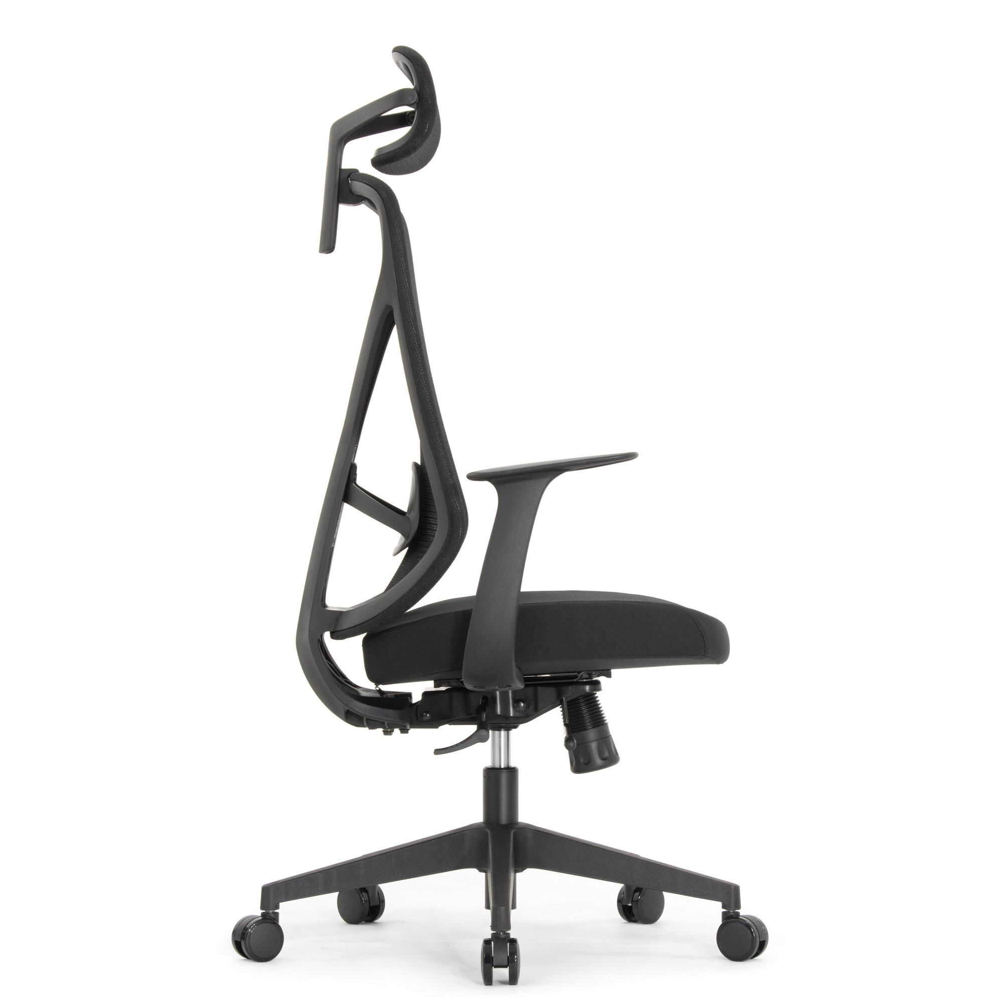 Изображение Кресло компьютерное FALTO KURAJ (поясничный упор, сетка, ткань, цвет черный)