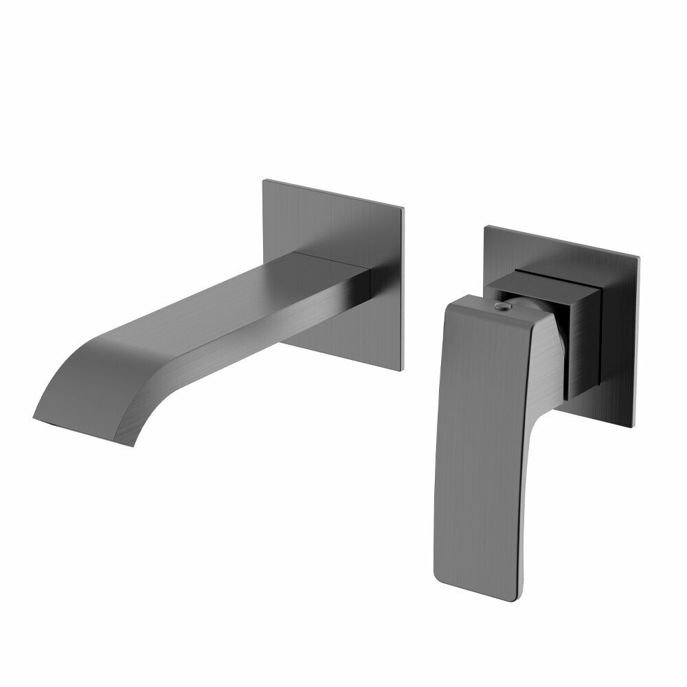 Смеситель для раковины встраиваемый Raglo R02.11.09, материал латунь, цвет графит