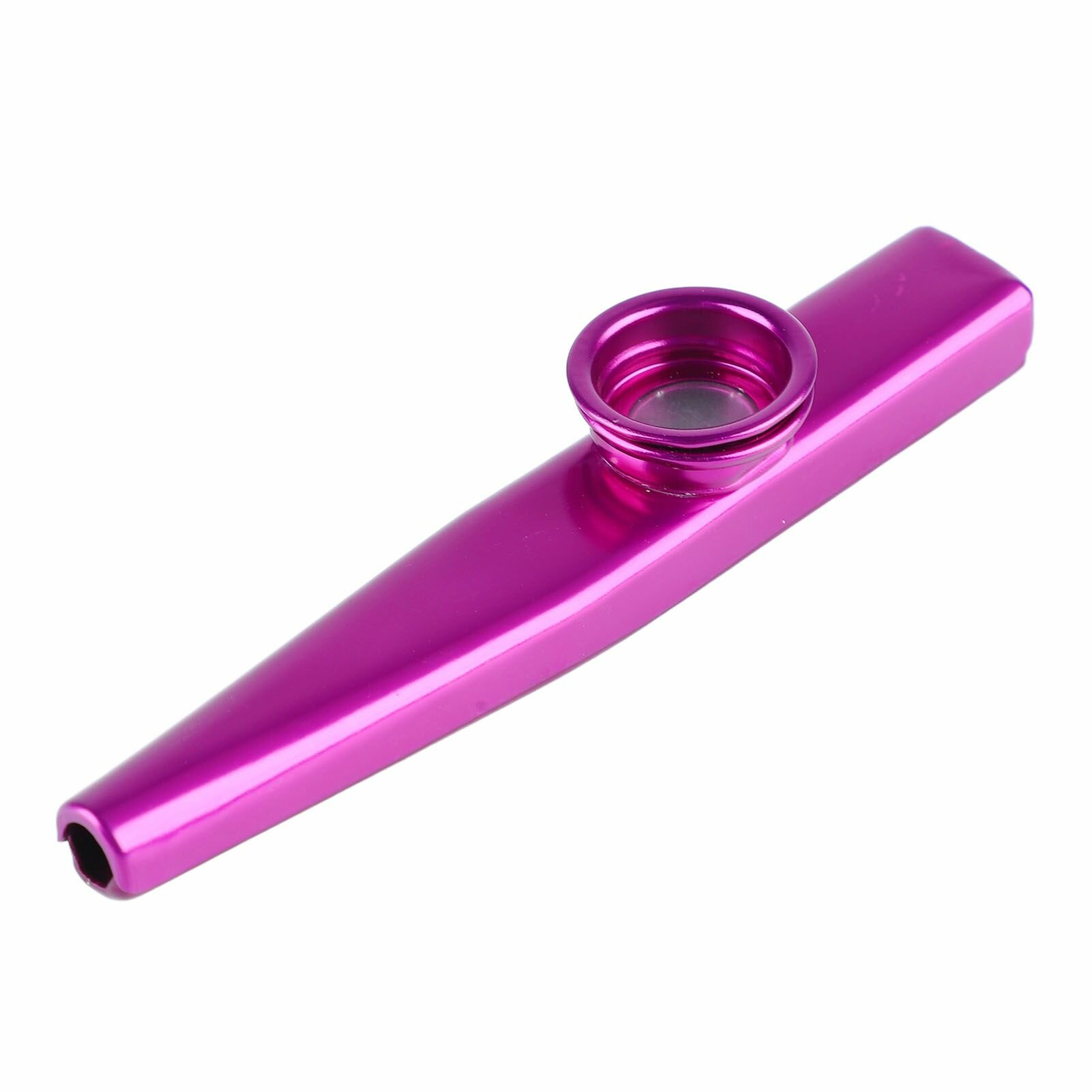 Легкий алюминиевый музыкальный инструмент Kazoo, портативный фиолетовый партнер для гитарной флейты, металлический подарок Kazoo