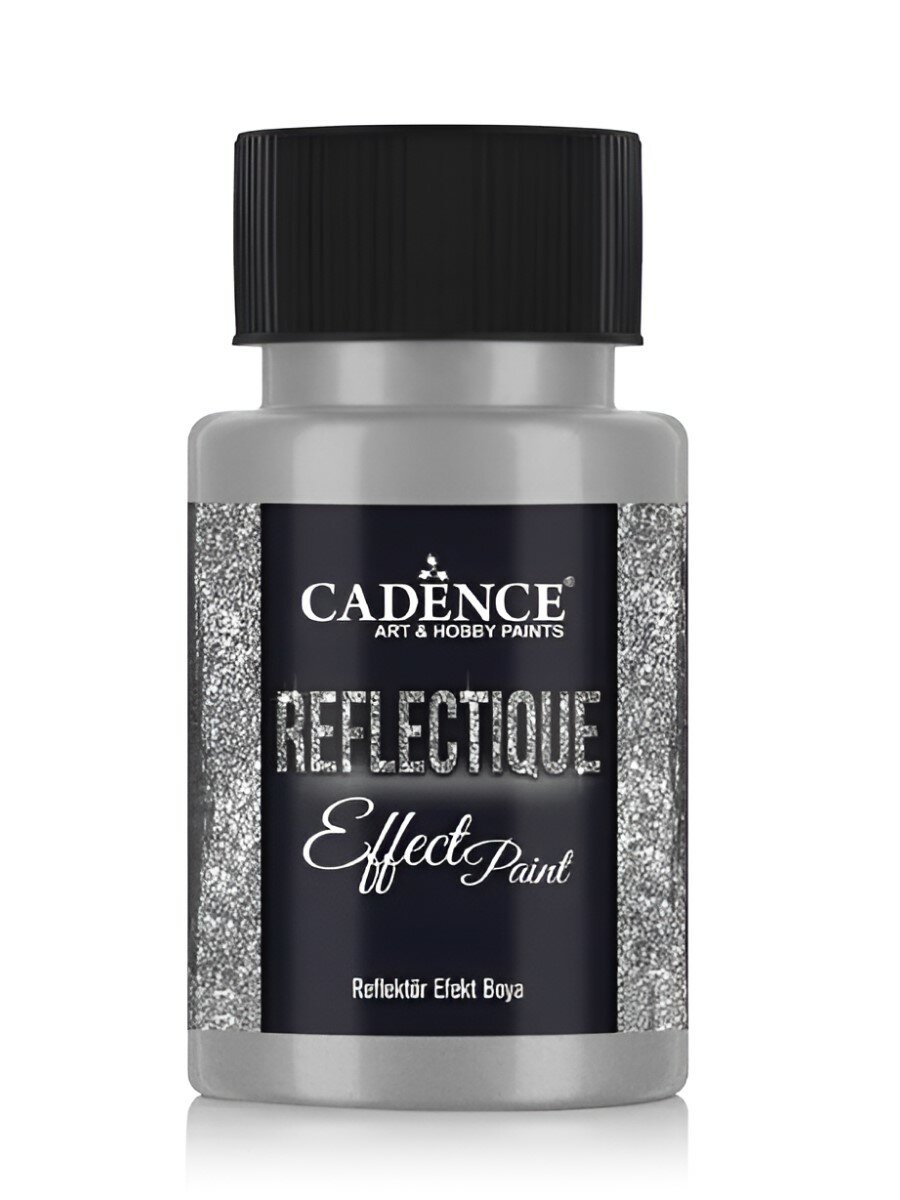 Акриловая краска с эффектом отражения света Cadence Reflectique Effect Paint 50 ml. Silver