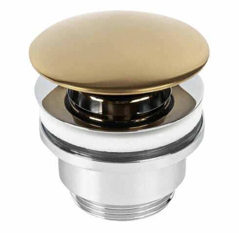 Выпуск для раковины MONLID 40 мм клик-клак с переливом бронза