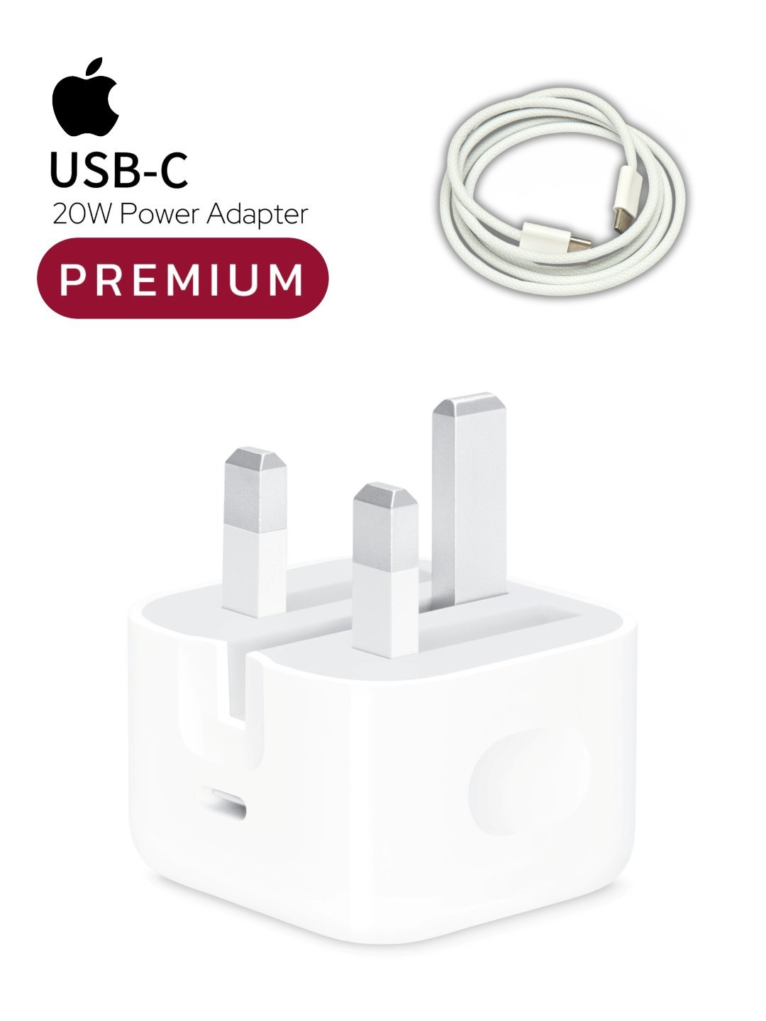 Зарядное устройство для iPhone, кабель Type-C, быстрая зарядка 20 Вт, 25 W