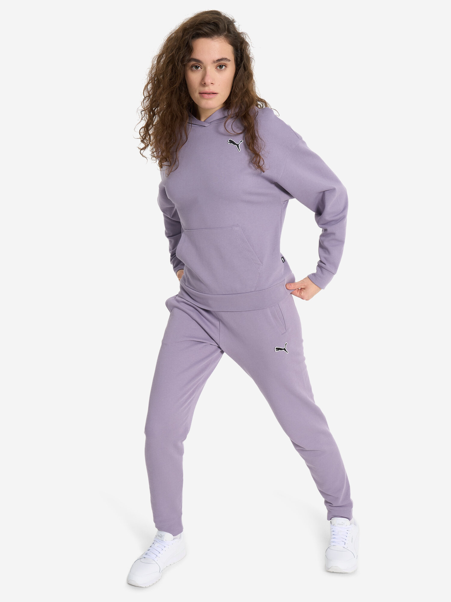 Худи спортивное PUMA, размер S, , фиолетовый — фото 1