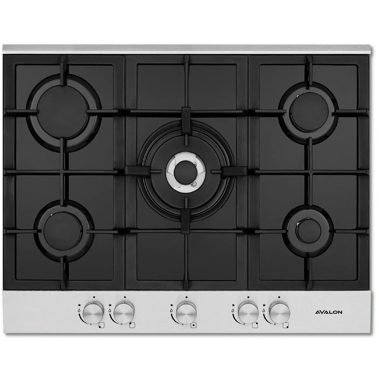 Газовая варочная панель Avalon AVL-GH570, да, Механический, 3 г, 11.2 кВт, Независимая