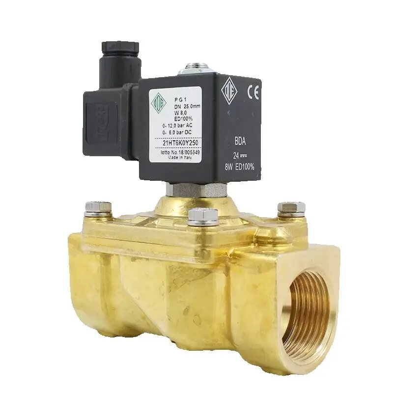 Италия ODE 21HT6K0Y250 21HT4K0Y160 21HT5K0Y160 Электромагнитный клапан 2/2 ходовой Н. З. Комбинированный латунный корпус ac24v dc12v