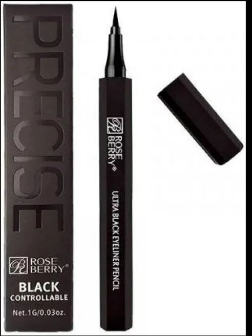 Подводка фломастер для век Precise black controllable, оттенок черный