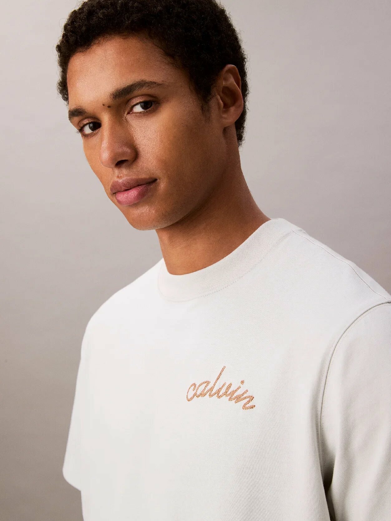 Футболка Calvin Klein Jeans, размер M, светло-голубой — фото 1