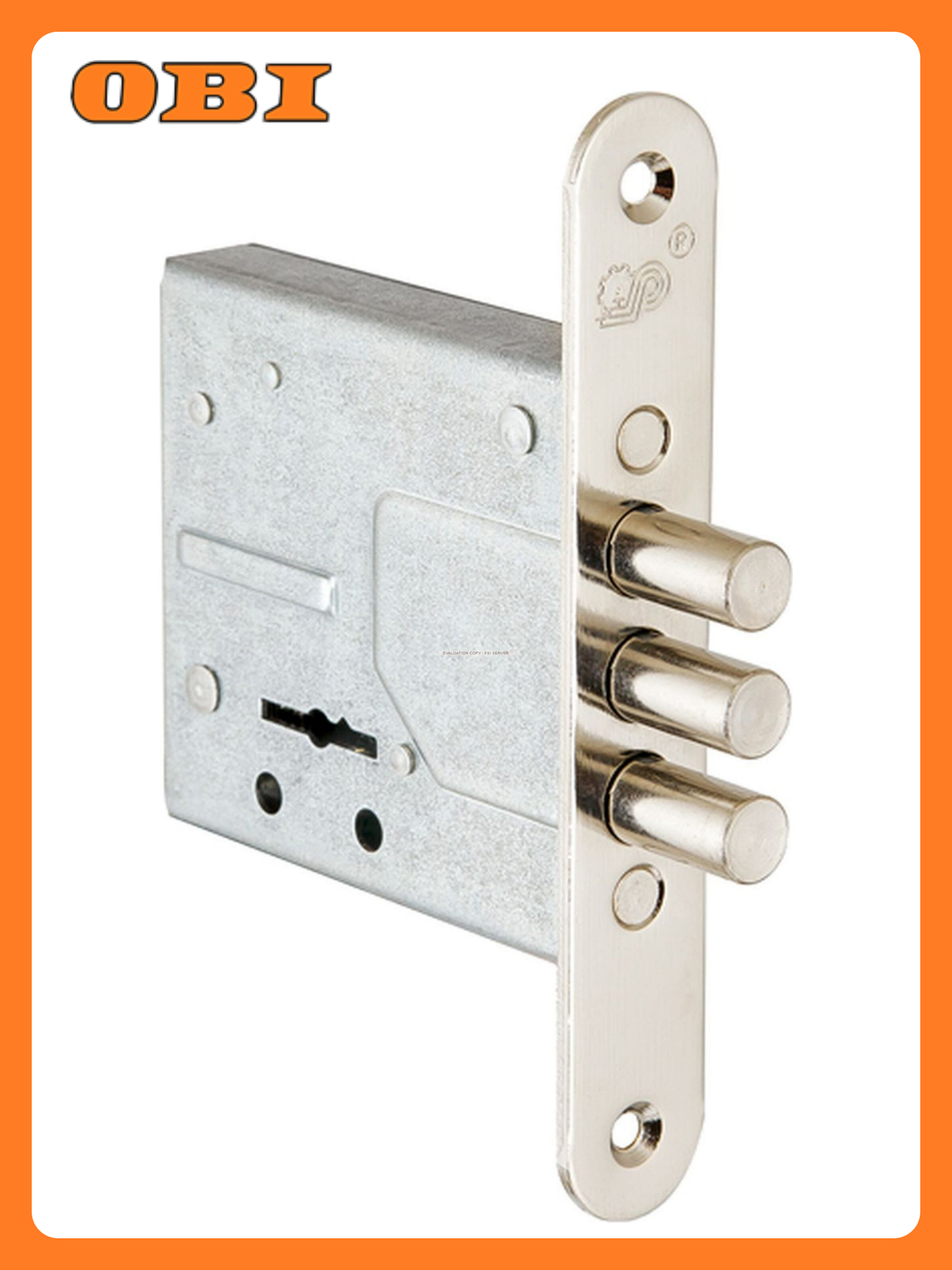 Замок врезной ПроСам ЗВ8-8У/15 8-сувальдный серебристый 250 000 комбинаций