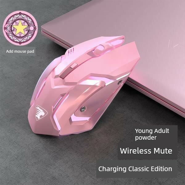 Беспроводная двухрежимная Bluetooth-мышь Forerunner с механическим подсветкой для игр и офиса (подарок: коврик для
