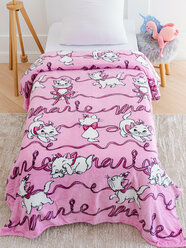 Плед 150х200 Павлинка Кошка Мари, 1.5 спальный, полуторный, розовый