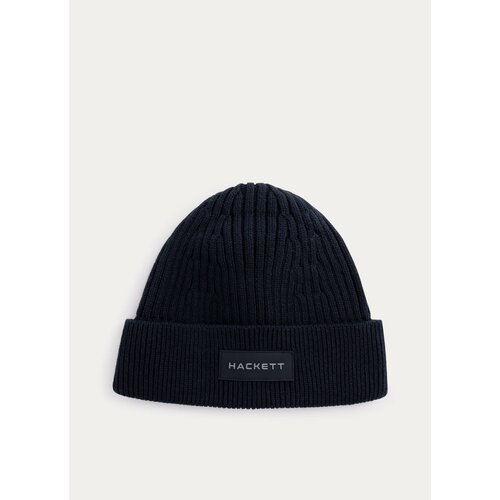 фото Шапка бини hackett london, размер onesize, черный