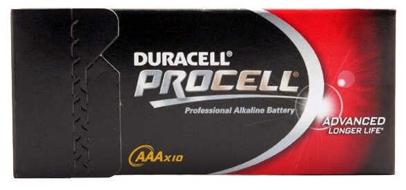 AAA Батарейка DURACELL Procell LR03-10BL MN2400, 10 шт. - фото №1