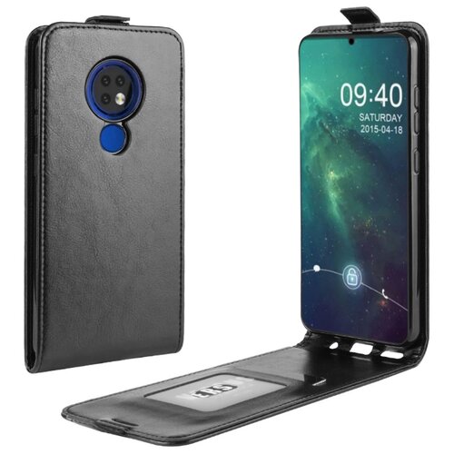 фото Чехол-флип mypads для nokia 7.2/ nokia 6.2 вертикальный откидной черный