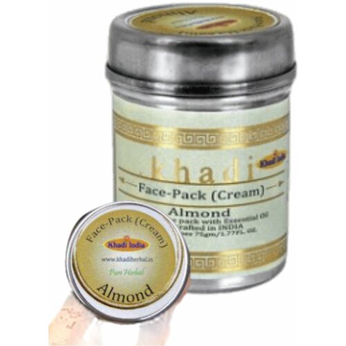 Маска для лица крем-Миндаль Face-Pack Cream-Almond Khadi India 75 г 380₽