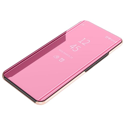 фото Чехол-книжка mypads для samsung galaxy j5 2016 sm-j510h/ ds/ j510f/ d с дизайном clear view cover с полупрозрачной пластиковой крышкой с зеркальной поверхностью розовый