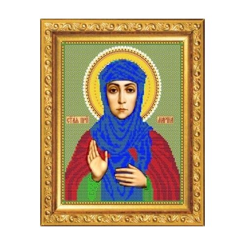 фото Набор для вышивания бисером "святая мученица марина", 19,1x23,8 см светлица