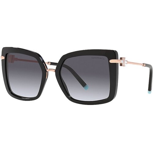 Солнцезащитные очки Tiffany, прямоугольные, градиентные, для женщин, черный
