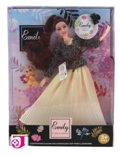 Кукла "Эмили. Модница" с аксесс. 30см Junfa QJ070D
