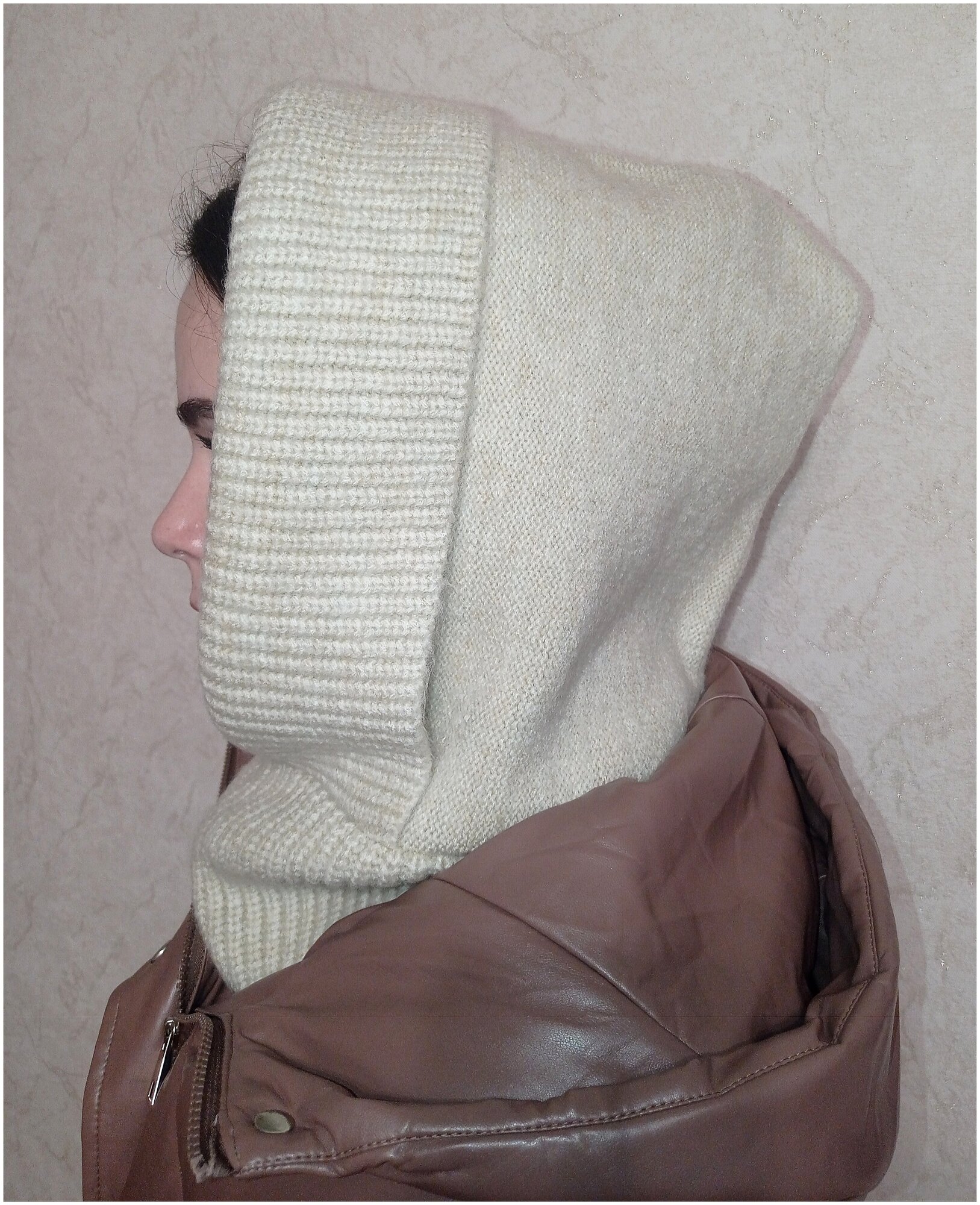 Капор Kardi_Era для женщин, размер Универсальный 52-58, бежевый — фото 1