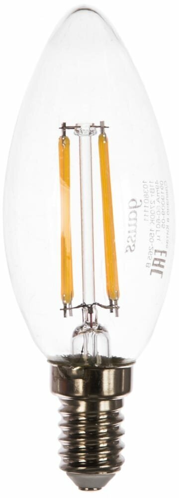 Лампа Gauss LED Filament Свеча E14 11W 720lm 2700К 103801111 - фотография № 2
