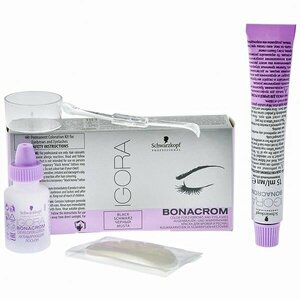 Schwarzkopf Professional IGORA BONACROM Комплект для окрашивания бровей и ресниц Игора Бонахром, черный 15+10 мл