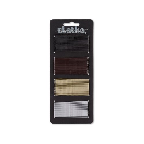 Zlatka Набор невидимок для волос HIN-70 7 см 60 шт СКРаспродажа ассорти 4 цвета 17198762702 187₽