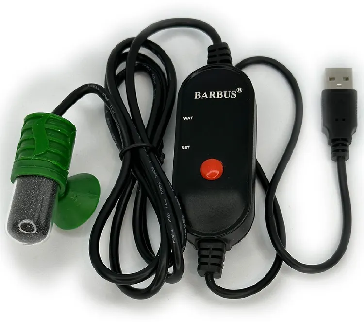 Обогреватель (10ватт; для аквариума 1-3л) терморегулятор MICRO PRO USB с внешним регулятором BARBUS HEATER 015. 100см электрошнур / BARBUS. - фотография № 5