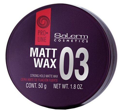 Salerm Cosmetics Воск ProLine Matt Wax, сильная фиксация, 50 мл