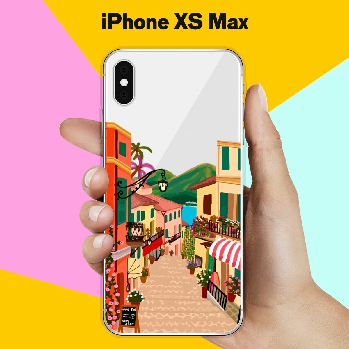 Силиконовый чехол на Apple iPhone XS Max Город 20 / для Эпл Айфон Икс С Макс