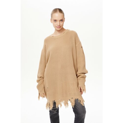 фото Свитер nerolab, размер one size, бежевый