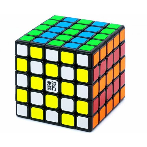Скоростной Кубик Рубика YJ 5x5 YuChuang 5х5 / Головоломка для подарка / Черный пластик скоростной кубик рубика moyu 5x5 cubing classroom mf5s 5х5 головоломка для подарка черный пластик