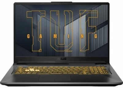 Ноутбук Asus TUF Gaming F17 FX707ZC4-HX056 90NR0GX1-M003H0 Intel Core i7 12700H, 2.3 GHz - 4.7 GHz, 16384 Mb, 17.3" Full HD 1920x1080, 1000 Gb SSD, DVD нет, nVidia GeForce RTX 3050 4096 Mb, No OS, серый, 2.6 кг, 90NR0GX1-M003H0