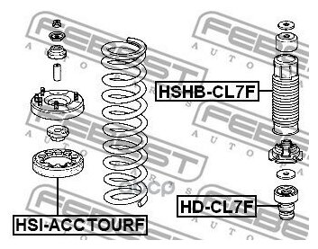 Пыльник Переднего Амортизатора Febest арт. HSHBCL7F