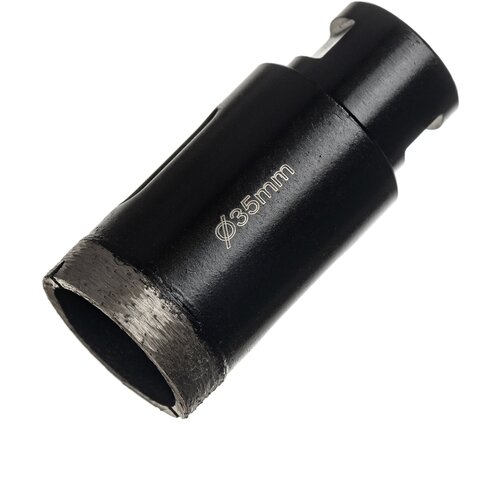 Коронка алмазная по керамограниту и мрамору 35мм для УШМ M14 (сухое сверление) MKSS