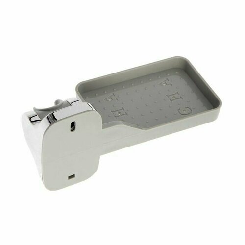 Держатель для душевой лейки A377 нерегулируемый пластик мыльница хром 1092₽