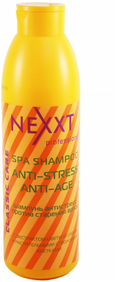 NEXPROF шампунь Professional Classic Сare Anti-Stress Anti-Age антистресс против старения волос, 1000 мл