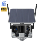 Камера видеонаблюдения KM-09: 4K/ 8 Мп/ sim card/ 4G/ на солнечной батарее/ Wi-Fi/ угол обзора 180 °. - изображение