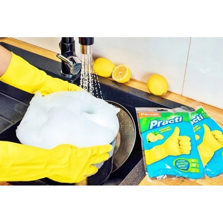 Перчатки Paclan Lemon aroma размер S G.B. Industries - фото №5
