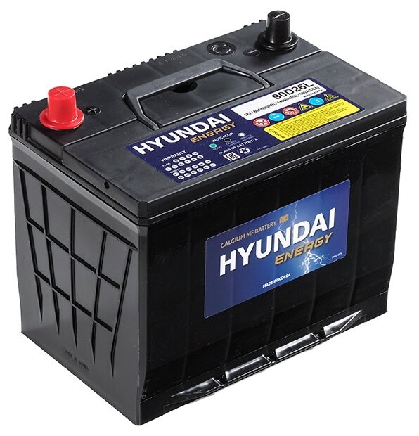 Автомобильный аккумулятор HYUNDAI Energy 90D26L