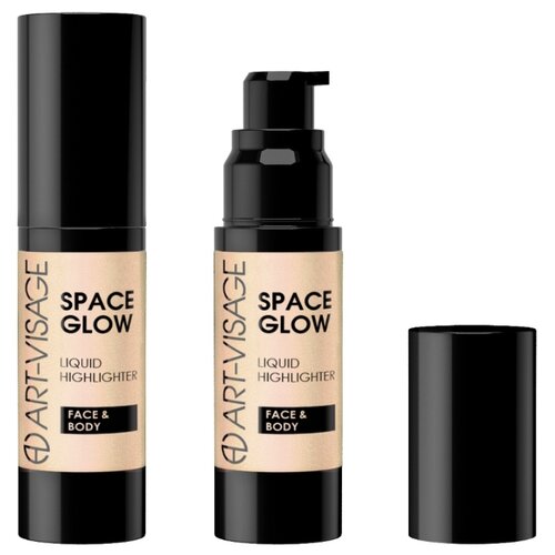 фото ART-VISAGE Жидкий хайлайтер Space Glow для лица и тела 21, sunset