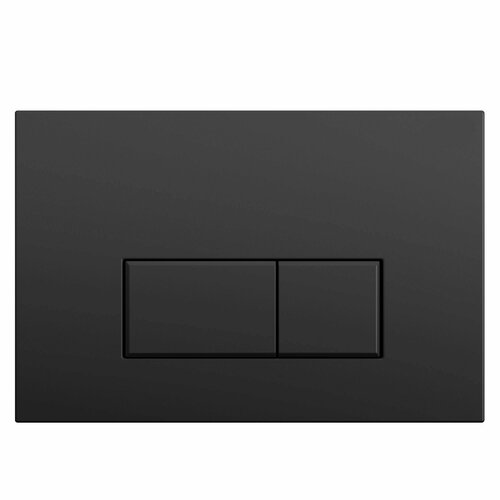 Прямоугольная черная матовая клавиша Aquanika